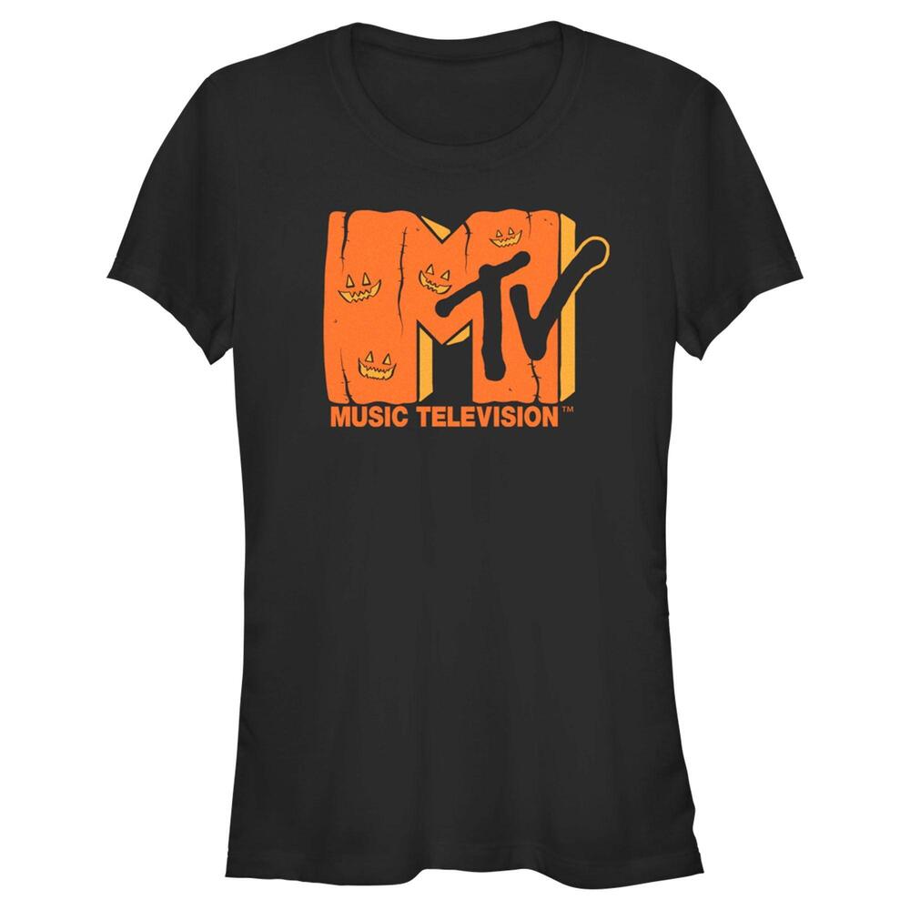 Juniors Mtv Jackolantern Logo Tshirt